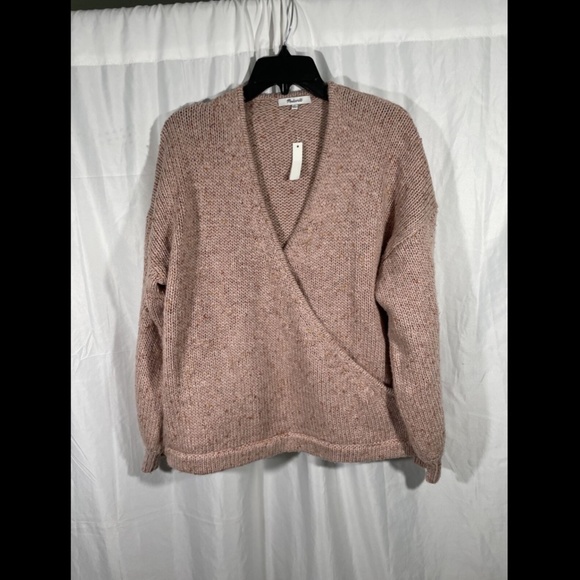 NWT Madewell Beresford Wrap-Front Pullover Sweater - Picture 7 of 12